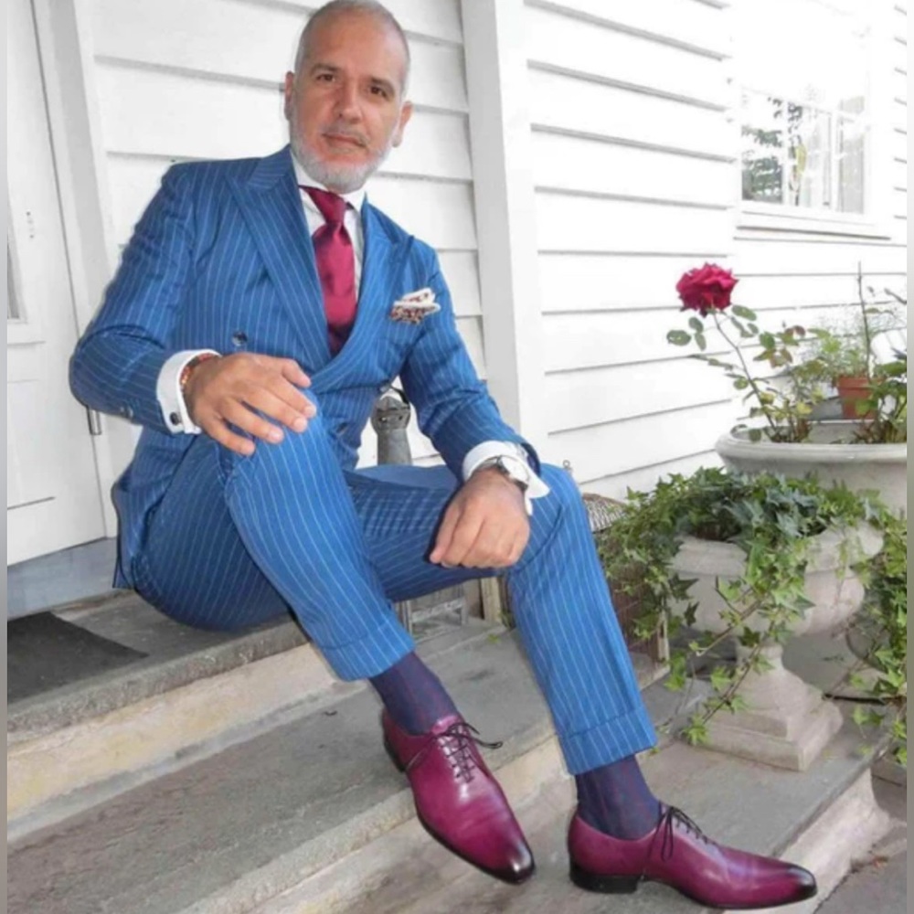 Thomas Bird Wholcut Oxford Plum Shoes